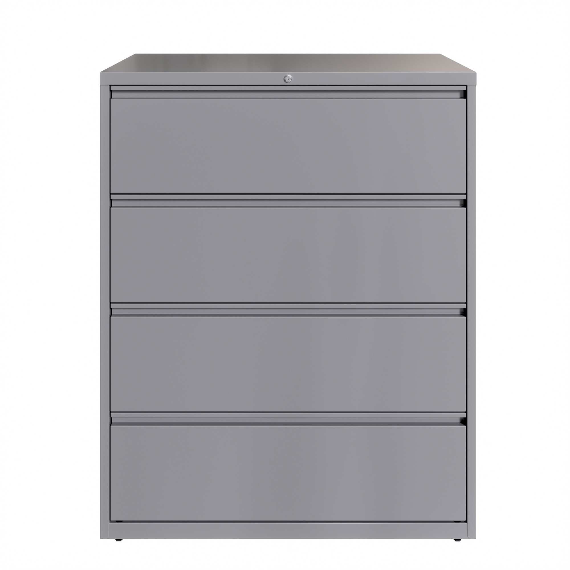 Hirsh Industries, 4 Drawer Lateral File Cabinet, Width 42 in, Depth 18.625 in, Height 52.5 in, Model# 23750